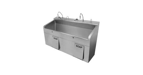 sloan stainless steel cabinets|Sloan 3850216 Deluxe Double Station Stainless Steel Scrub.